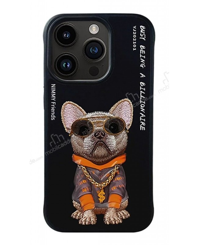 Nimmy iPhone 14 Pro Max Bulldog Rubber Kılıf